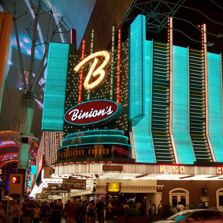 Binion's Horseshoe Casino on Fremont Street Las Vegas