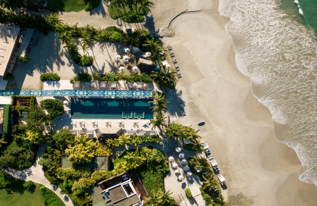 aerial of beach 